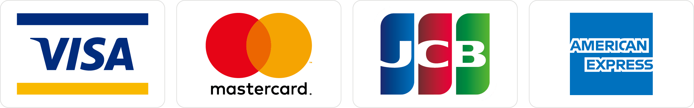 対応しているクレジットカード